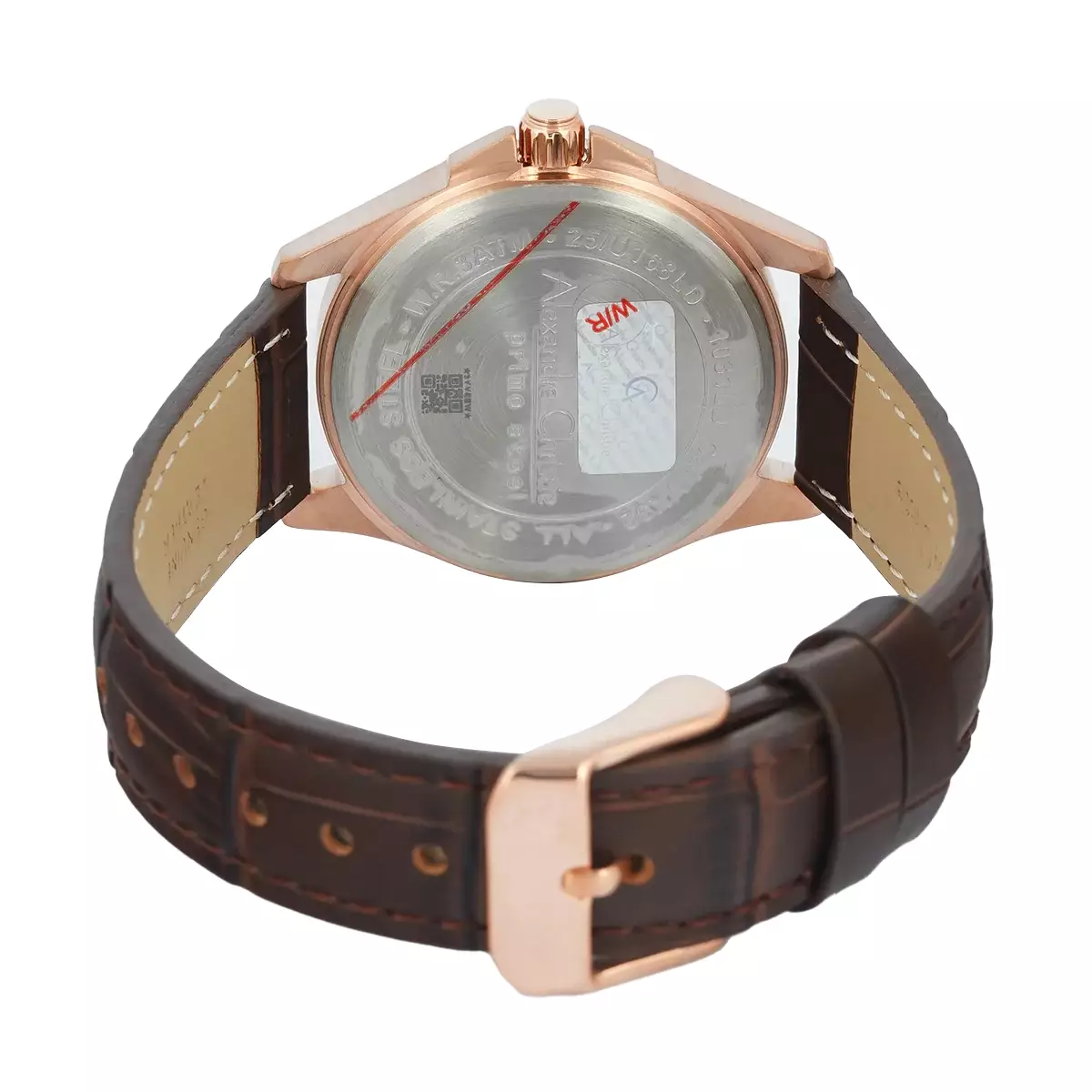 Jam Tangan Wanita Alexandre Christie Primo Steel AC 1031 LD LRGLN Women Leather Strap