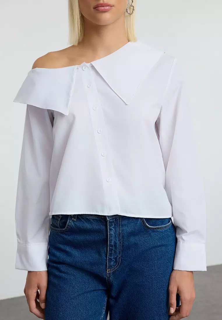 Cotton Asymmetrical Shirt