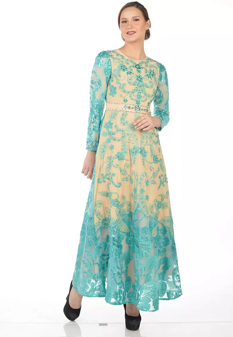 Bibiq Gamis Tile Bordir