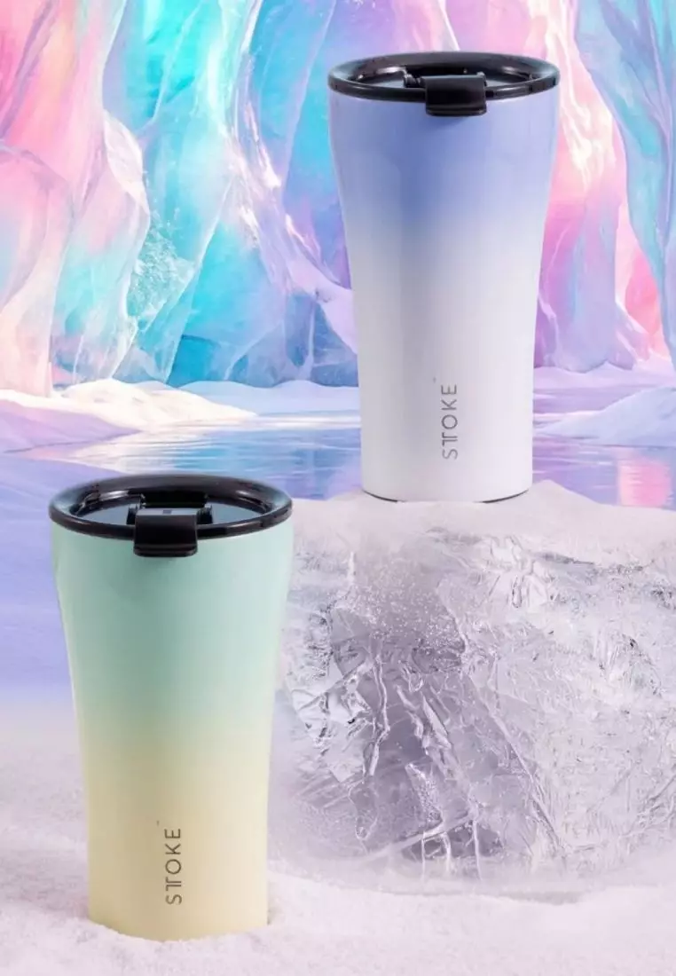 STTOKE Leakproof Flow Ceramic Insulated Cup 12oz - Glacial Blue