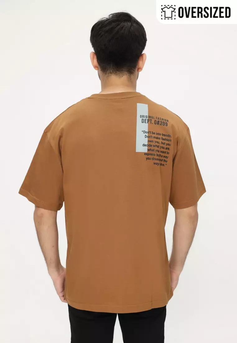 NX T-Shirt Cotton Combed Tebal Oversized Pria 2079370491