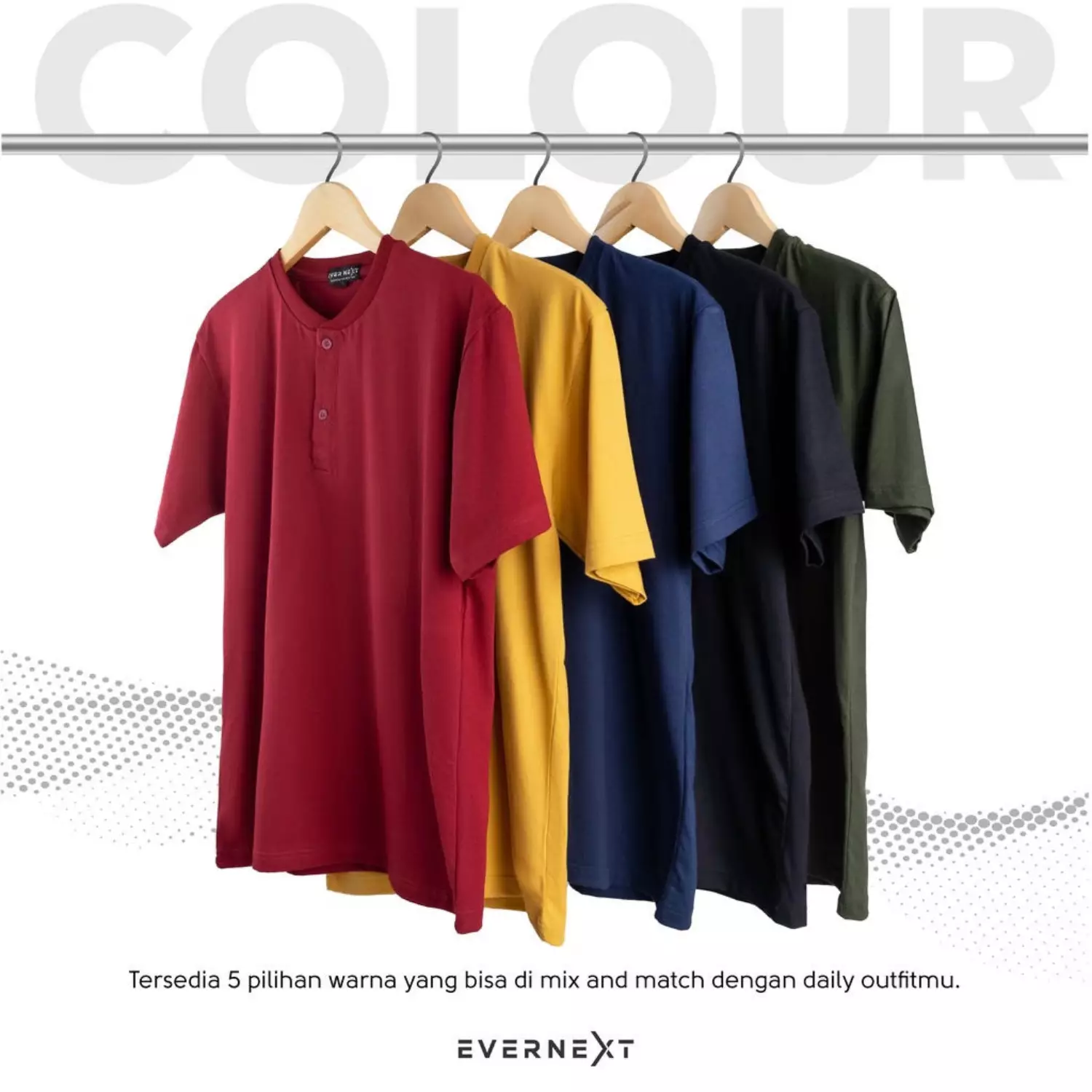 Jual Sogno Kaos Polos Pria Henley Tee Original 2025 ZALORA