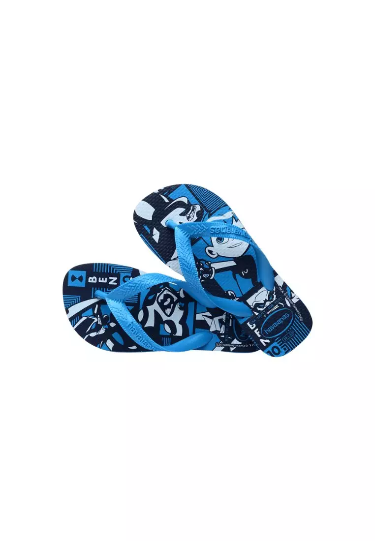 Kids Ben 10 Flip Flops - Turquoise/Turquoise