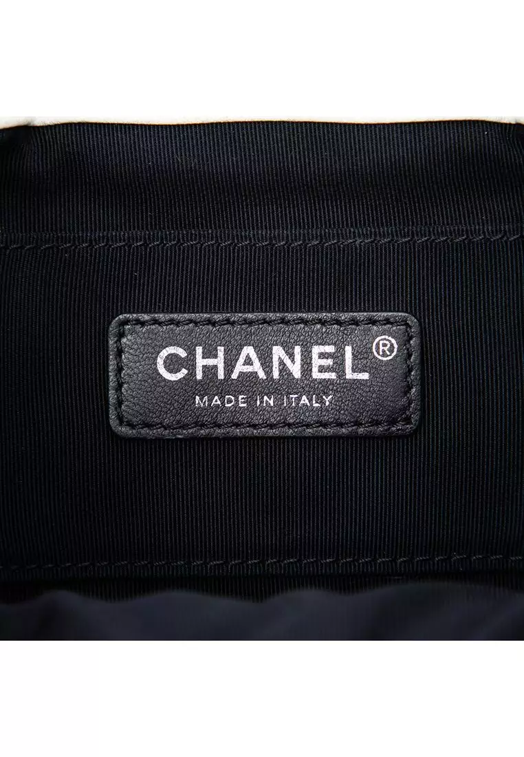 Pre-Loved Chanel Cc Multicolor Quilted Lambskin Cuba Drawstring Bucket Bag