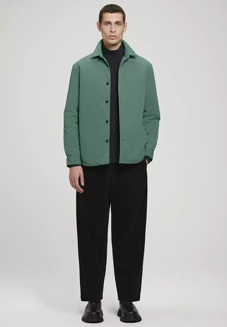 Relaxed Padded Nylon Overshirt