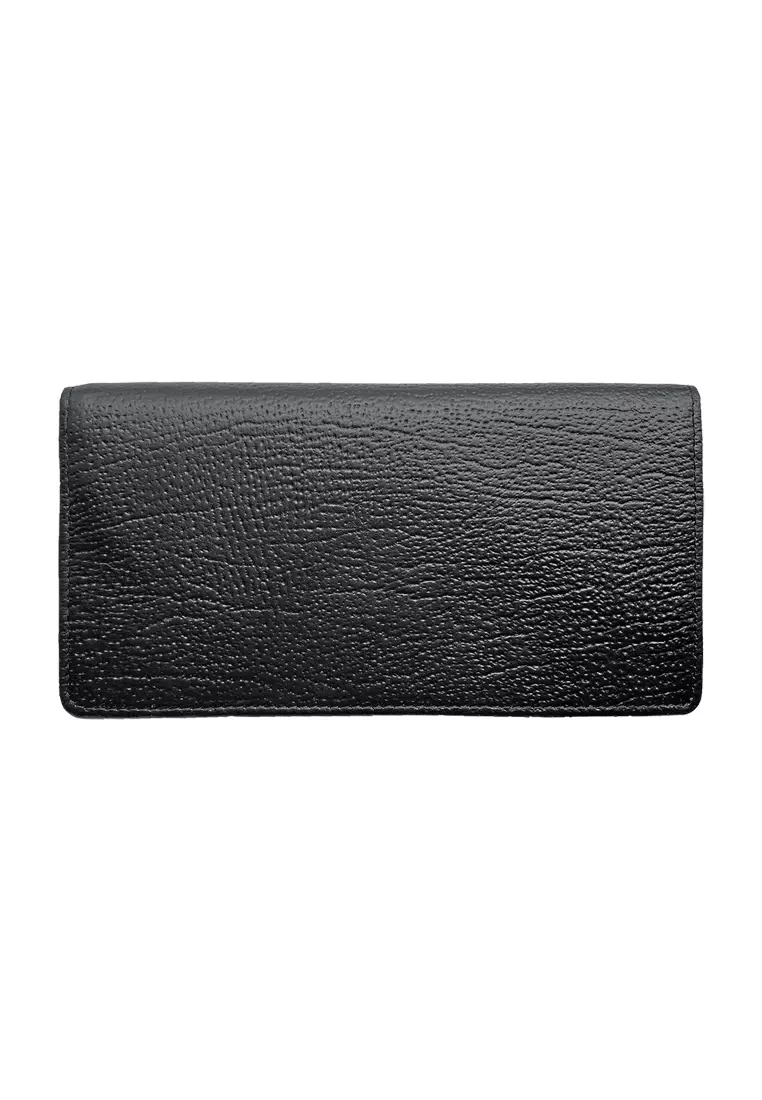 Crocodile H1802BY Dompet Tri-fold Wallet Leather Kulit Original - Hitam