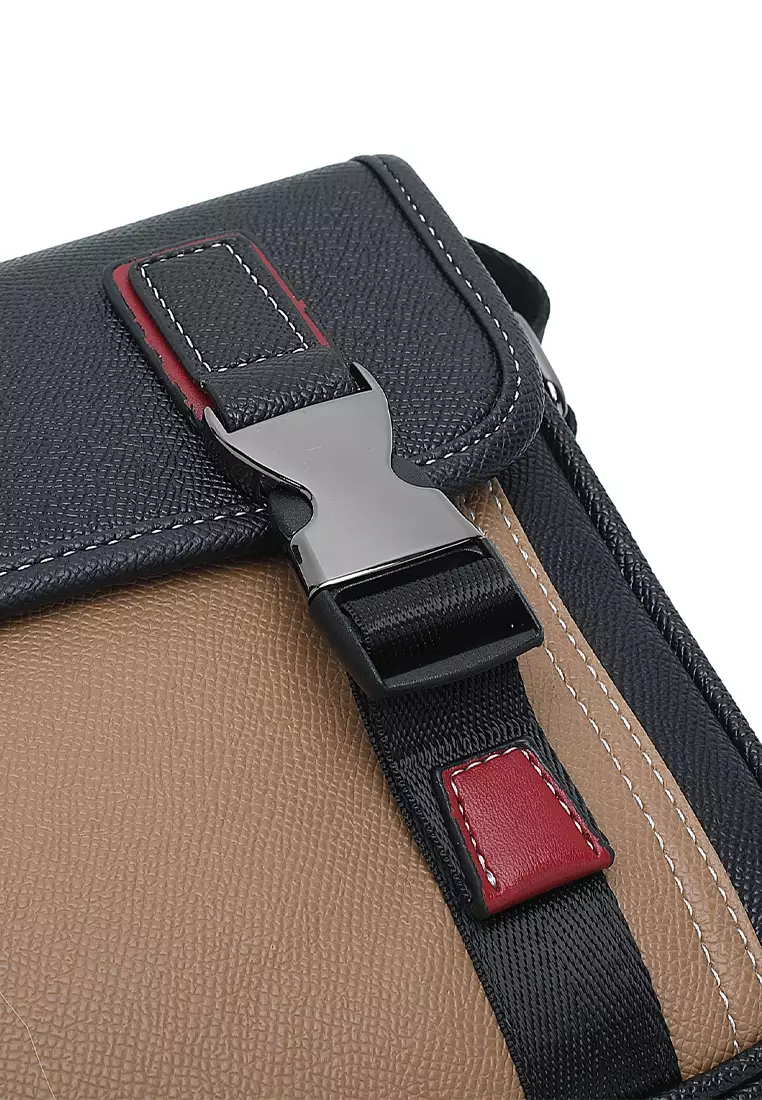 Men's Sling Bag / Crossbody Bag (Tas Selempang Pria) - Cokelat