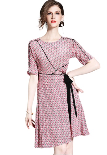 Sunnydaysweety multi Fashion Silk One-piece Dress A05170211 60267AADFE336DGS_1