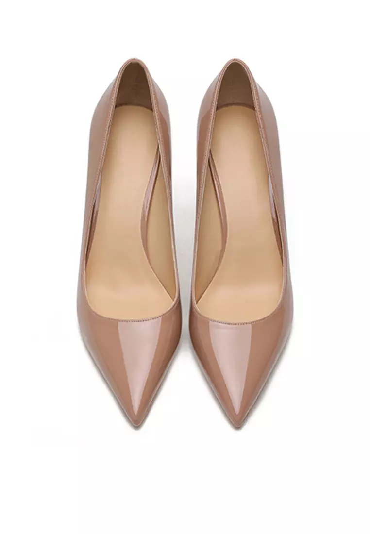 8CM Patent Pointed High Heel Shoes HZL180