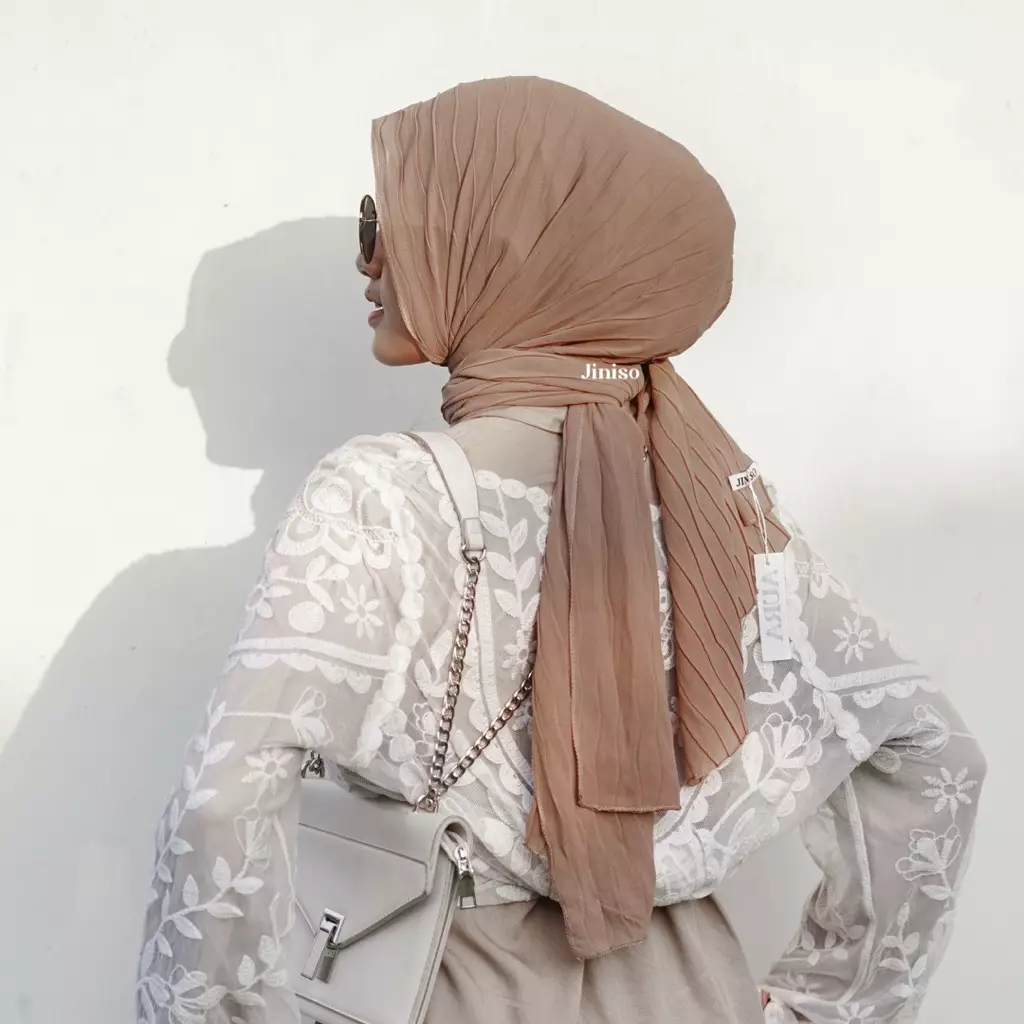 AURA Active Hijab Pashmina Full Plisket Wave