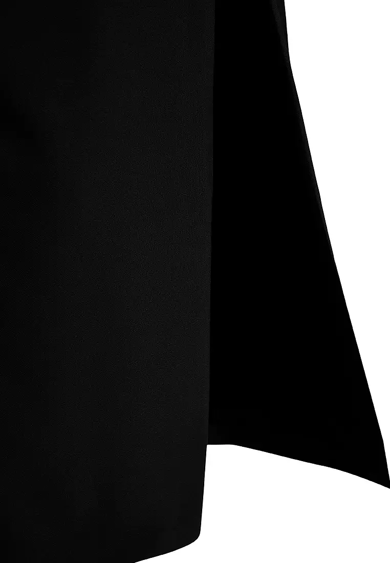 Off Shoulder Slit Maxi Dress