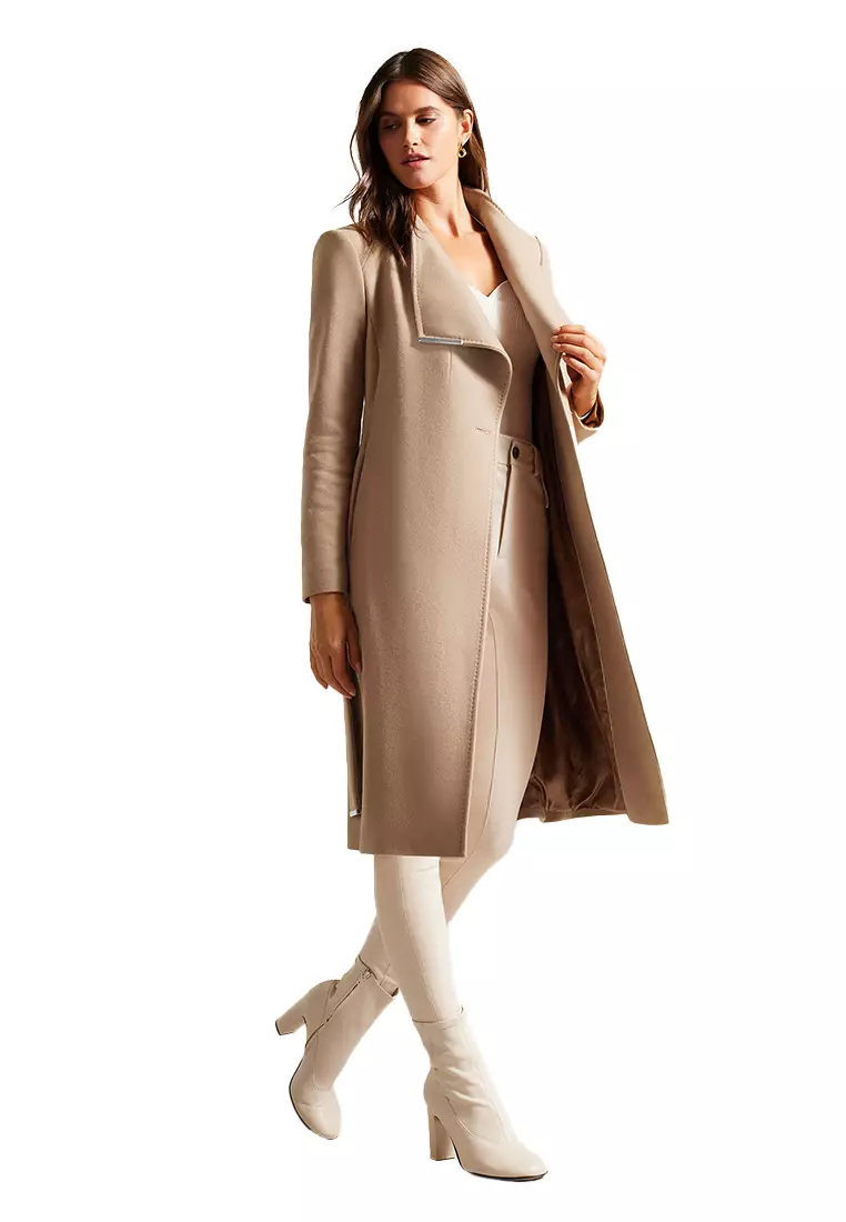 Ted baker londer midi wool wrap coat discount