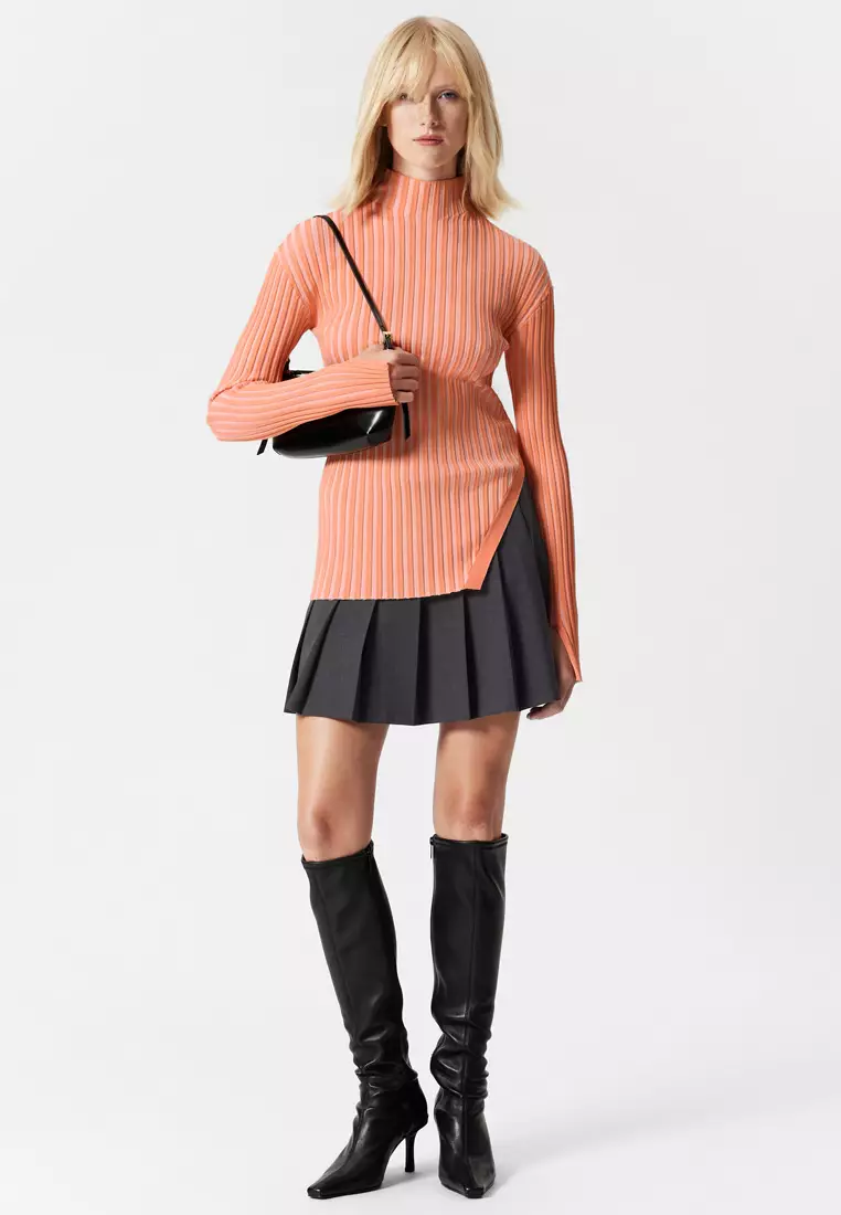 Pleated Mini Skirt