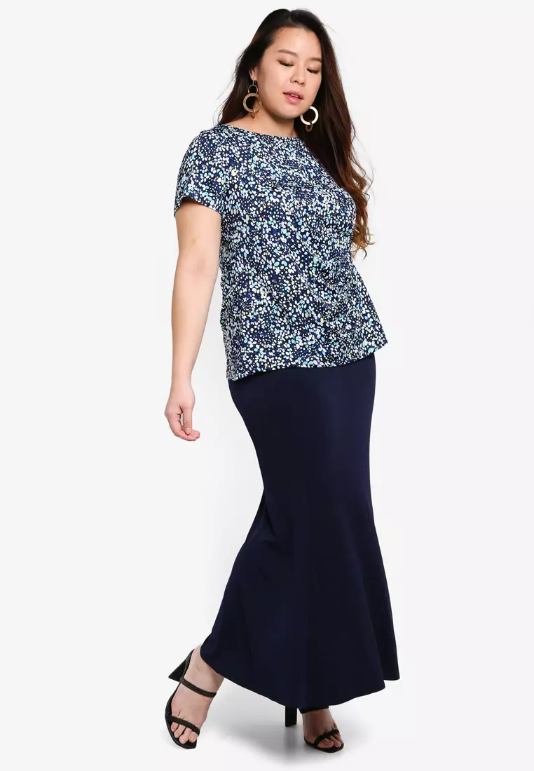 Plus size long skirts online cheap