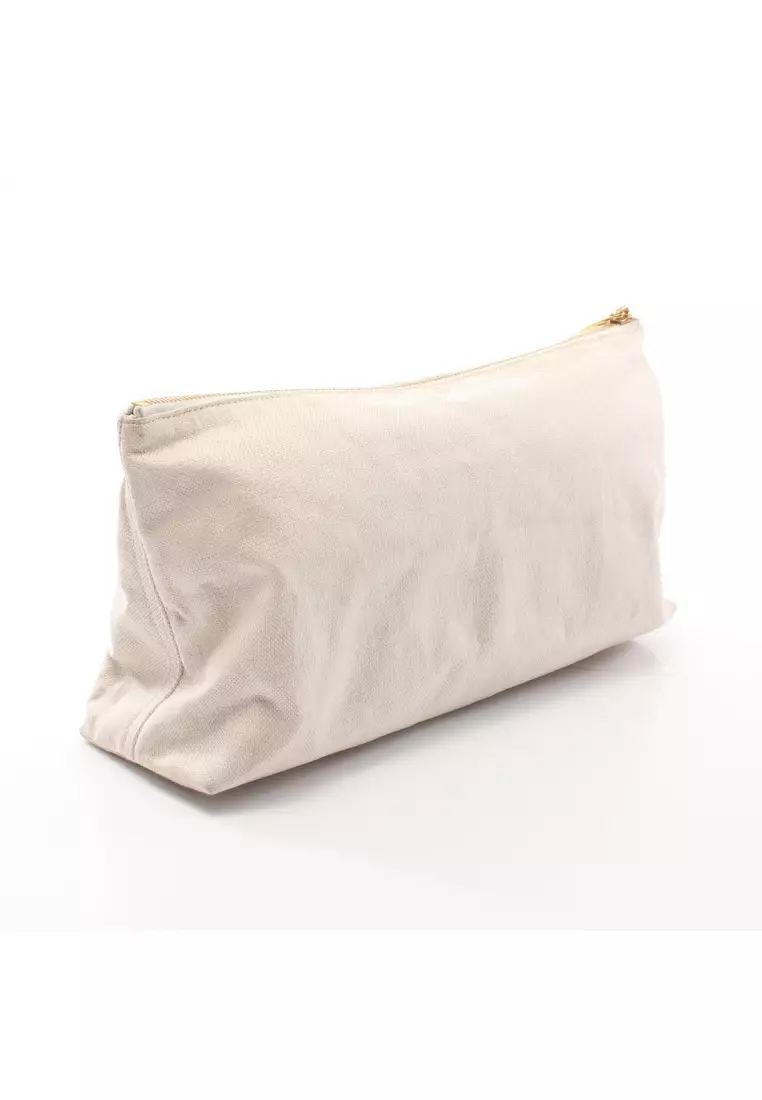 Buy BOTTEGA VENETA Pre loved BOTTEGA VENETA Pouch canvas off white
