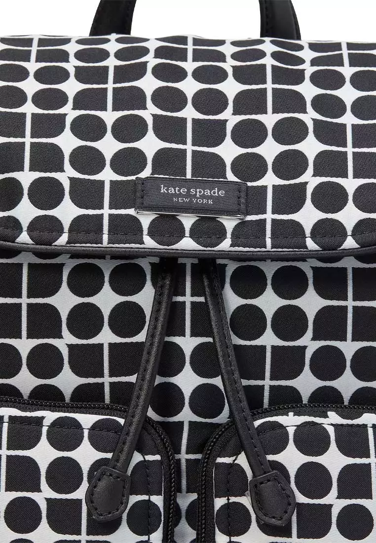 Buy Kate Spade Noel Jacquard Backpack Black Multi KG241 Online 