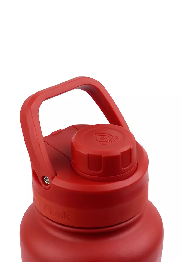 40oz Cherry Red New Sports Lid Bottle Wide Mouth Vacuum Insulated Stainless Steel Drinking Water Bottle