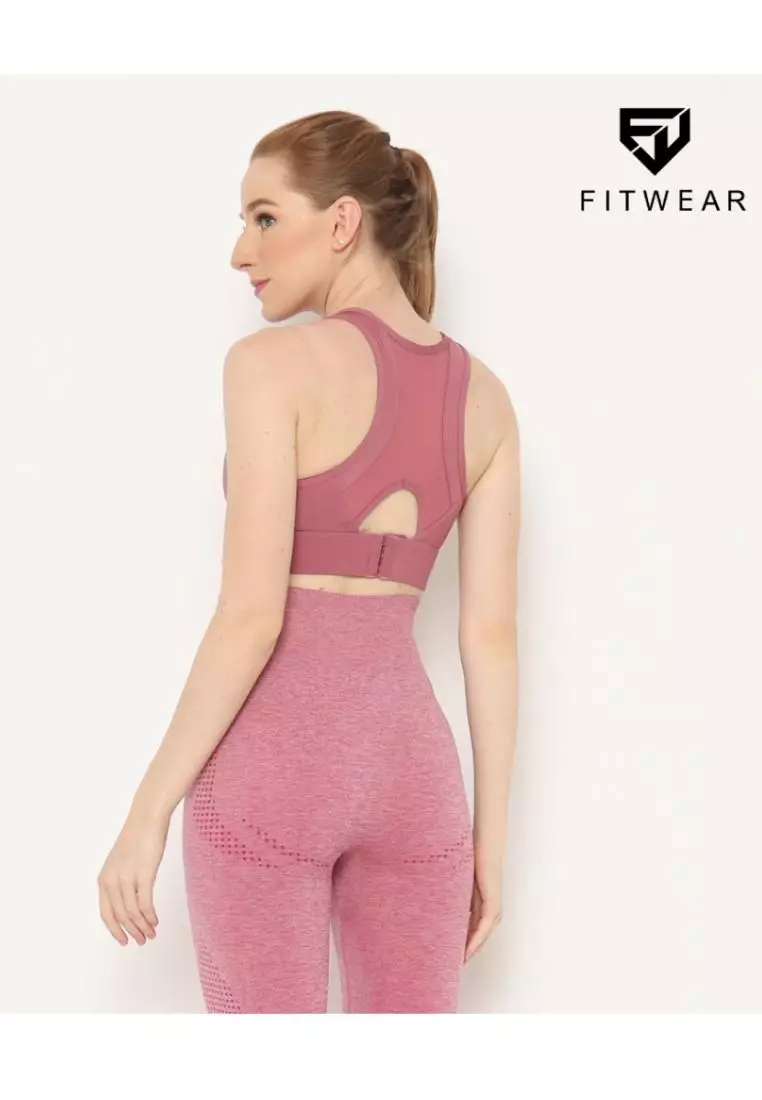 Fitwear - Clare Crop Sportbra - Dusty Pink