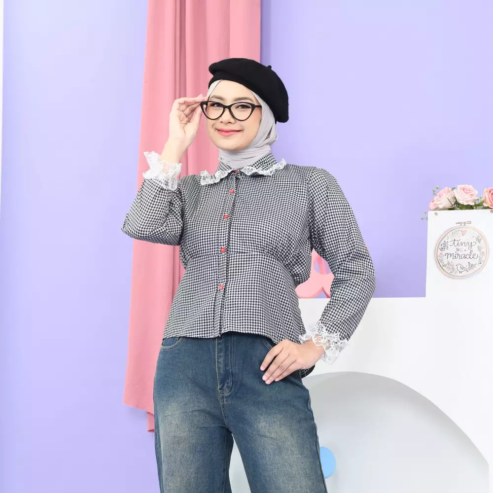 Abiya Blouse - Black M19778 R44S2