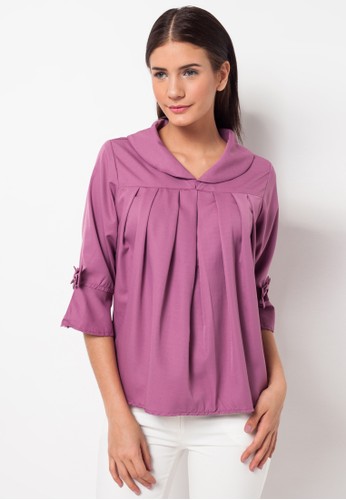 duapola Collar Remple Bell Blouse