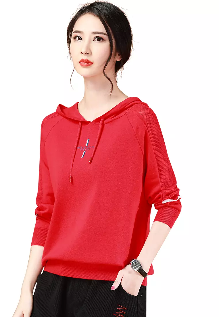 Girls hot sale red hoodie