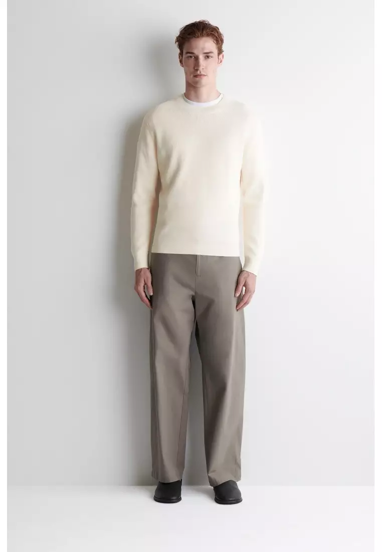 COTTON CREW-NECK JUMPER