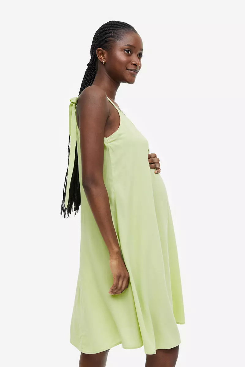 MAMA Tie-detail dress