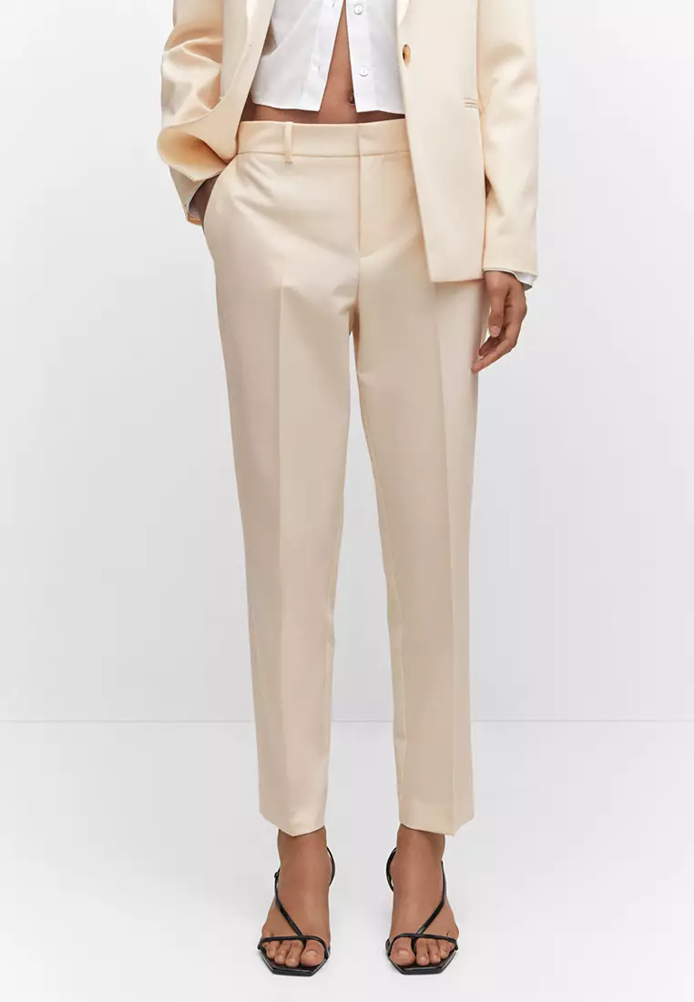 Suit trousers with side pockets