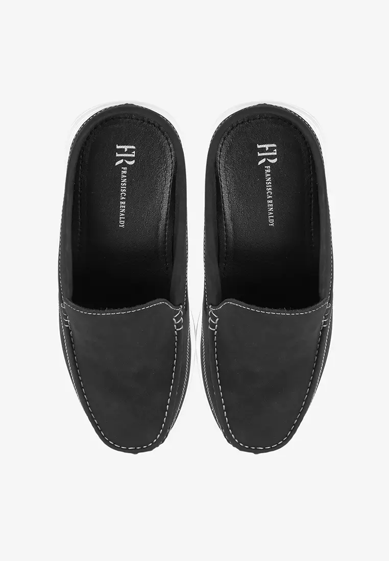 Sepatu Bustong Mules Pria Anti Slip M.Onyx 01 Black