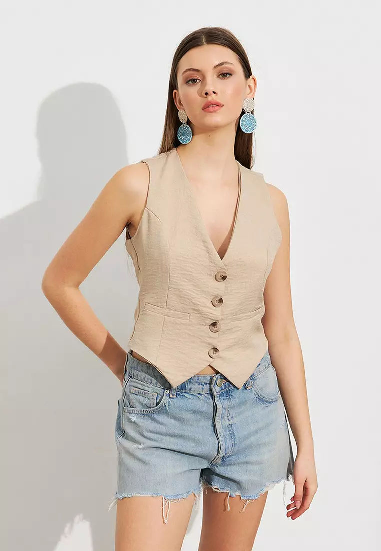 Linen Lined Vest