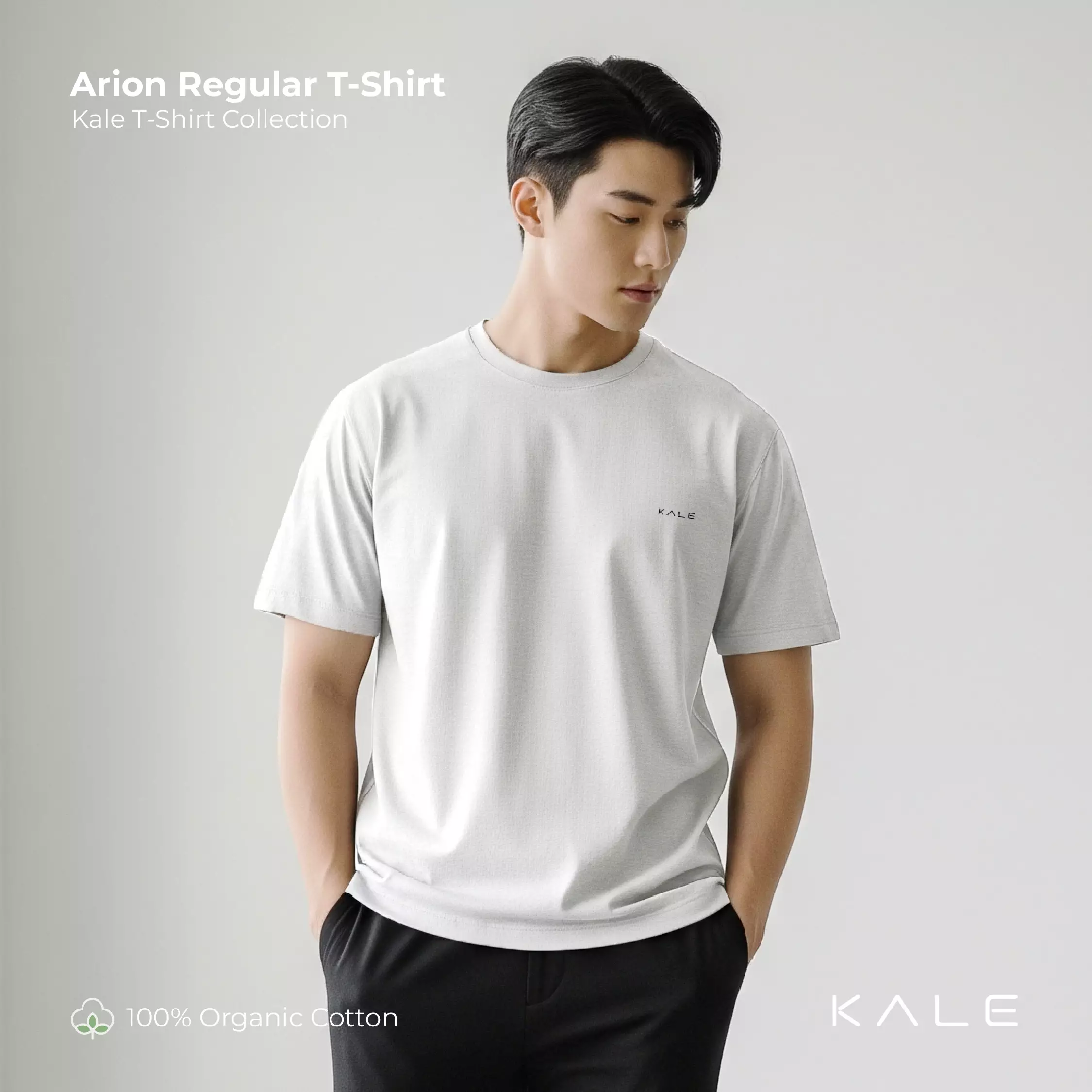 Jual Kale Clothing Kale ARION REGULER WHITE Organic Cotton T