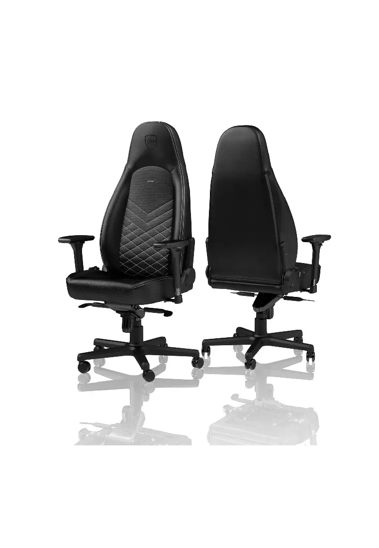 Buy Noblechairs NOBLECHAIRS ICON Gaming Chair BLACK/PLATINUM WHITE