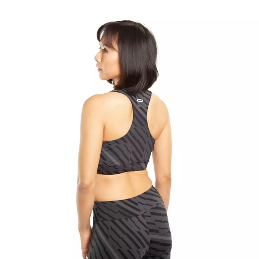 Bra Olahraga Wanita  Sport Bra Racer Back Print