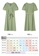 OUNIXUE green Temperament Solid Color V-Neck Dress CA07CAAF1CAA6AGS_8