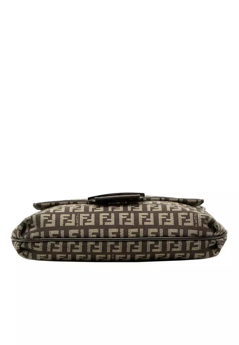 Pre-Loved Fendi Zucchino Canvas Crossbody