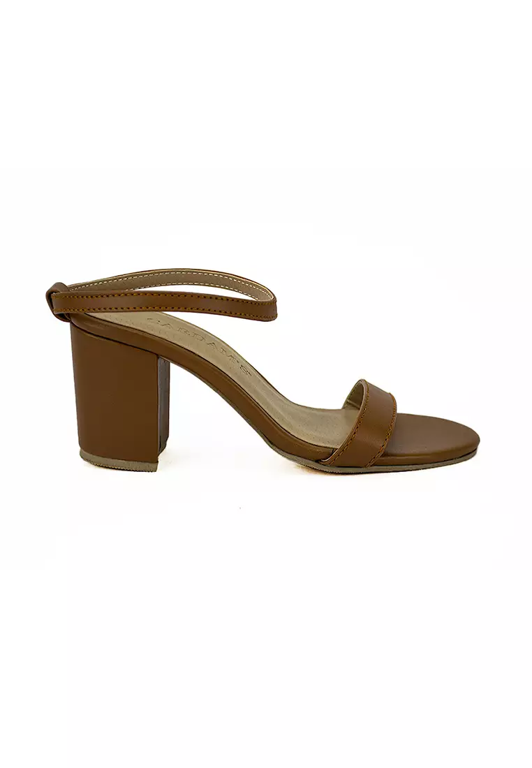 Discount on Cardam's Lifestyle  shoes - SKU: Eclc Cn 00200 Brown Heeled Sandals