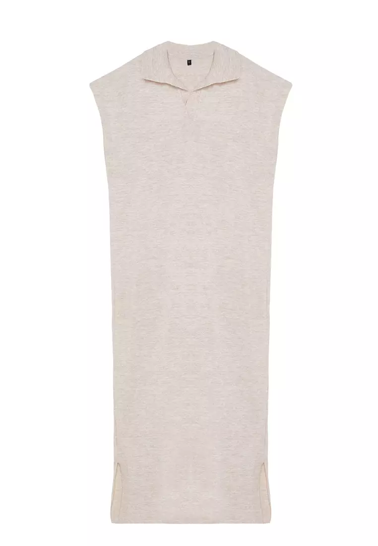 Stone Long Knitwear Sweater Dress Tctaw25Uv00007