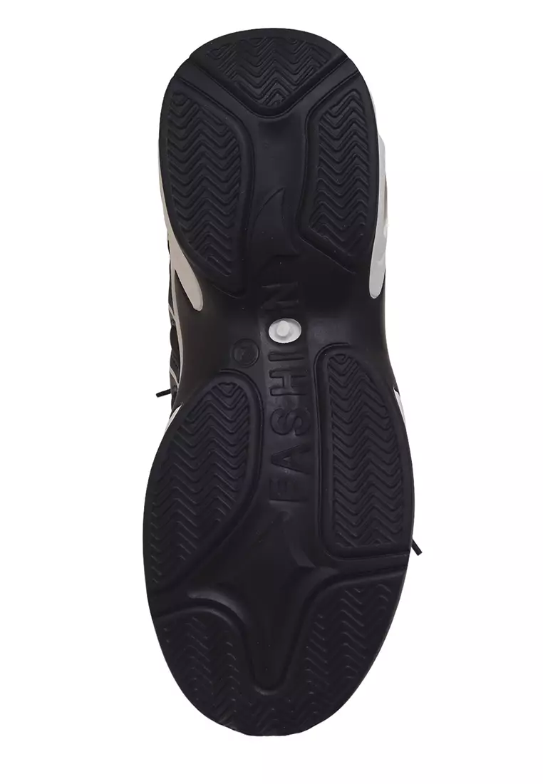 Anando Sepatu Sneakers Pria Anti Slip Casual Sporty Shoes Ringan Material Canvas ORIGINAL - Black