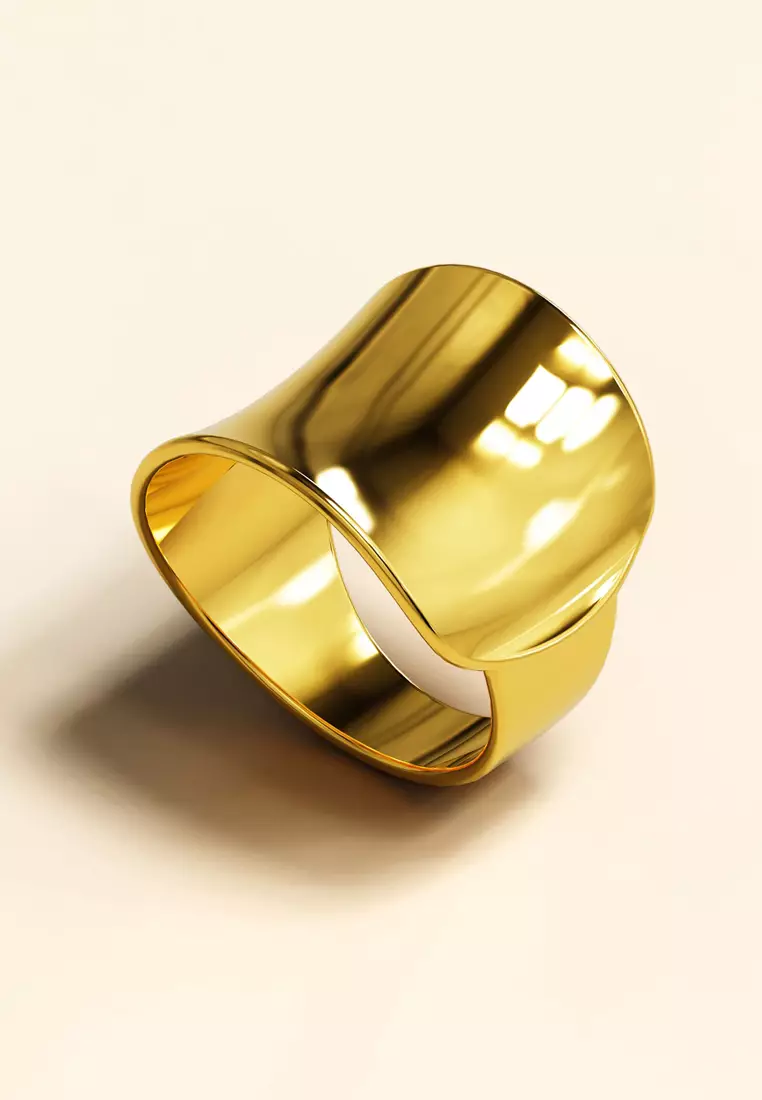 Folded Ring in Gold