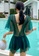 A-IN GIRLS green Sexy Gauze Big Backless One-Piece Swimsuit 228BAUS20C1D60GS_2