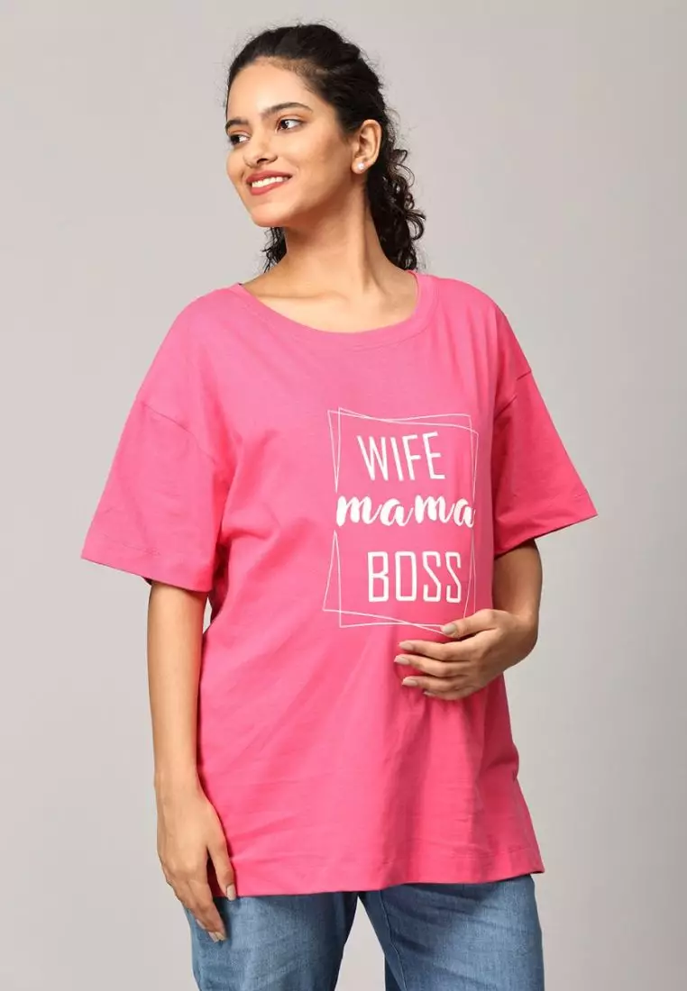 Wife-Mama-Boss Oversized Mumma T-shirt