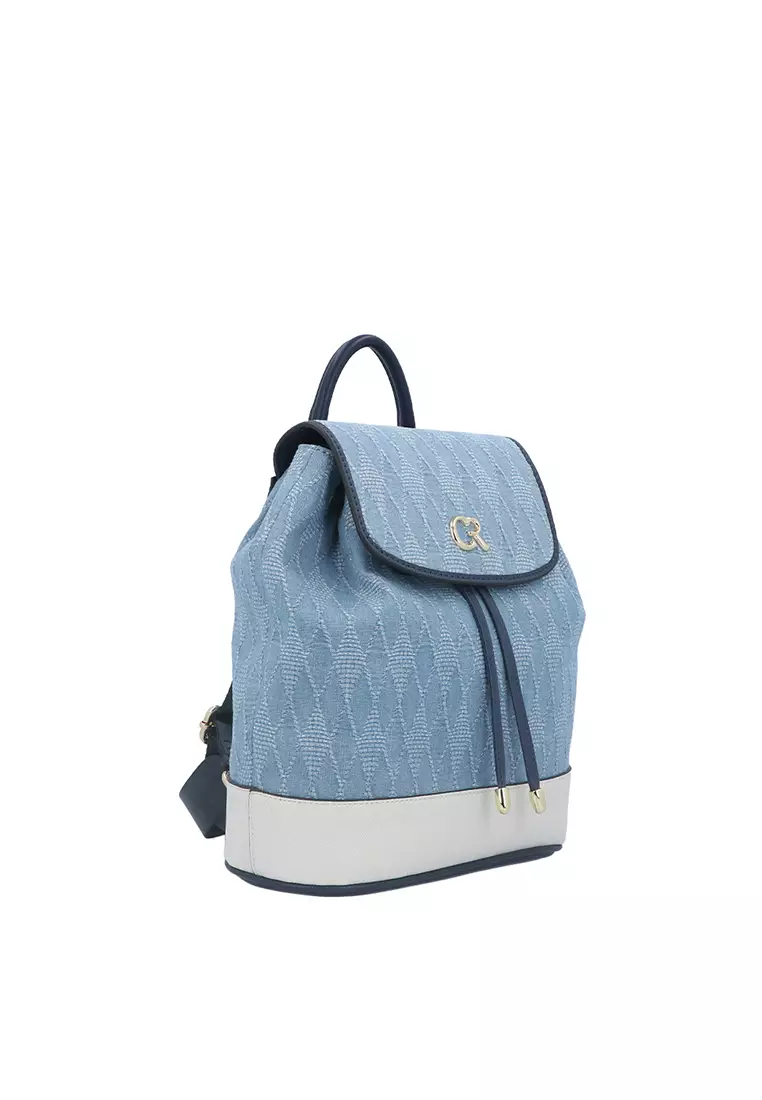 Blue denim backpack 2025