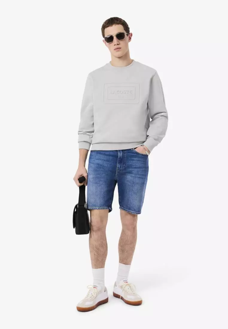 Embossed Fleece Sweatshirt