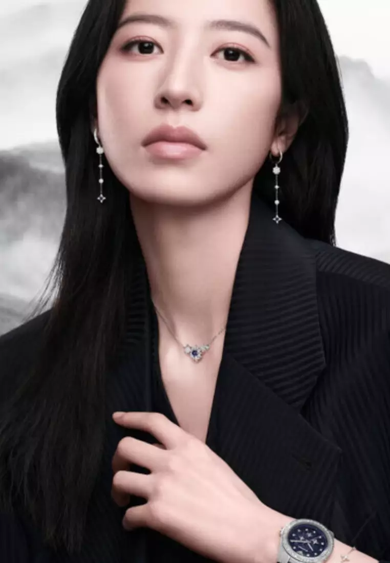 Emporio Armani 夜空藍星月系列滿天星項鍊 (EG3600040)