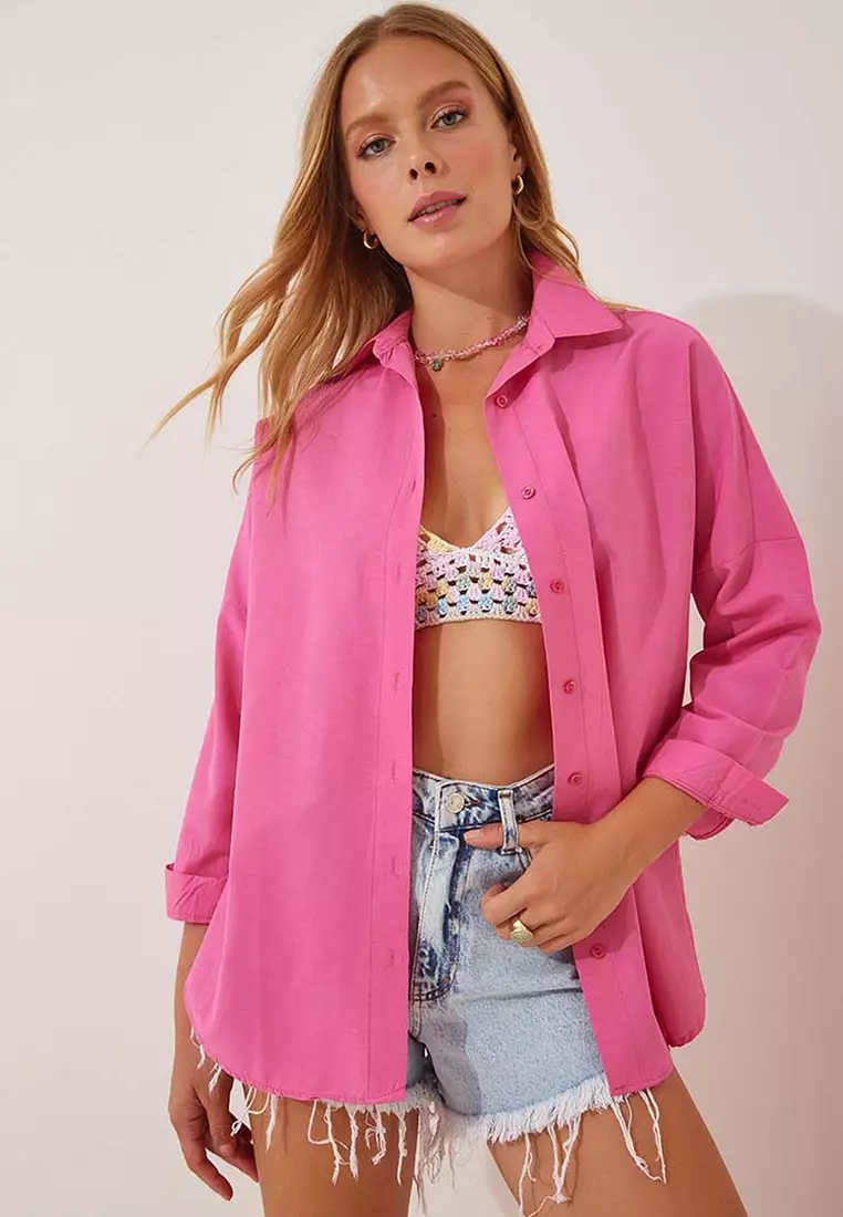 Oversize Long Basic Shirt