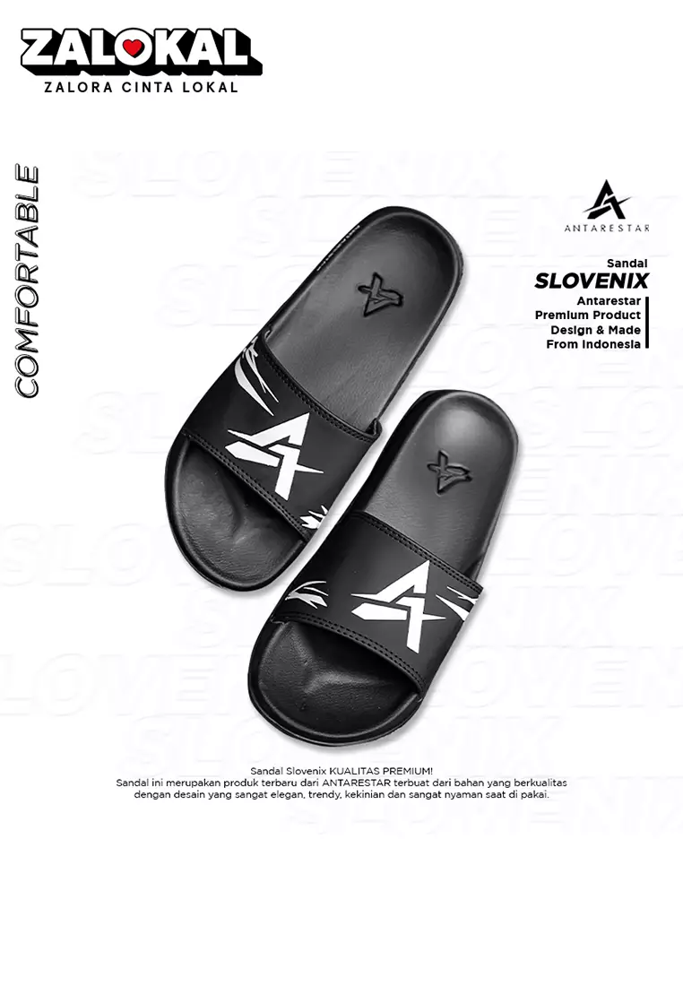 Sendal Pria Sendal Selop Sandal Pria Wanita Sandal Slip on Sendal Slovenix Premium Antarestar