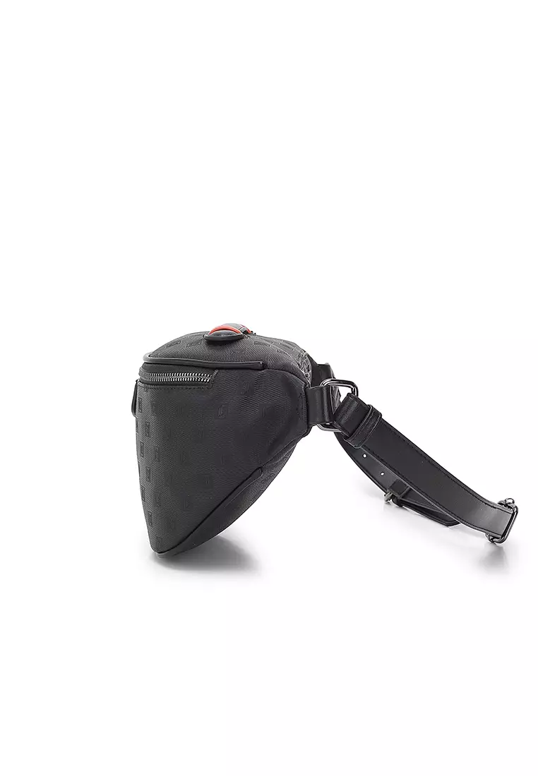 Men's Waist Bag / Belt Bag / Chest Bag (腰包 / 背囊) - 黑色