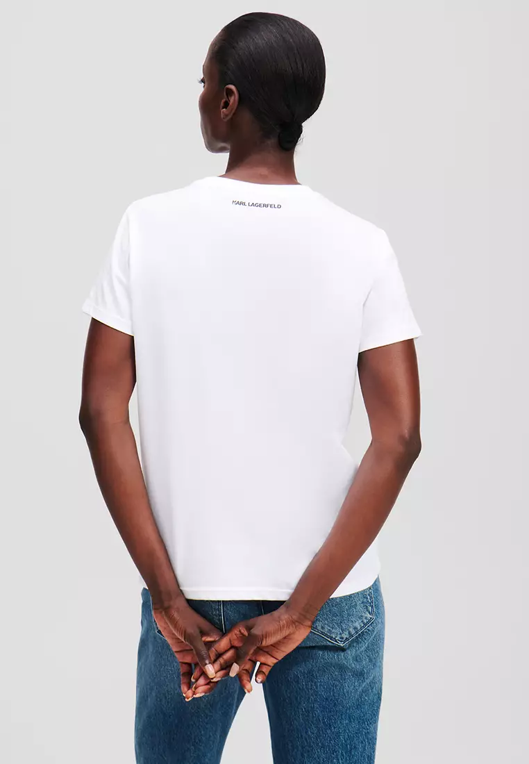 Ikon Karl & Choupette Rhinestone T-Shirt