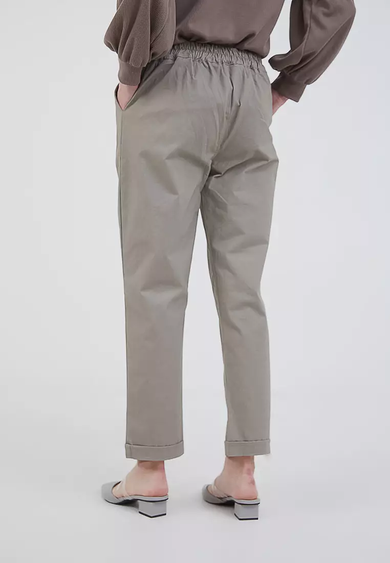 Sophie Macca Basic Pants Light Grey