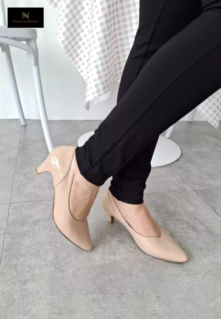 Nicholas Edison Heel Kim Beige